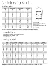 Papierschnittmuster Schlafanzug Kinder Fadenkäfer